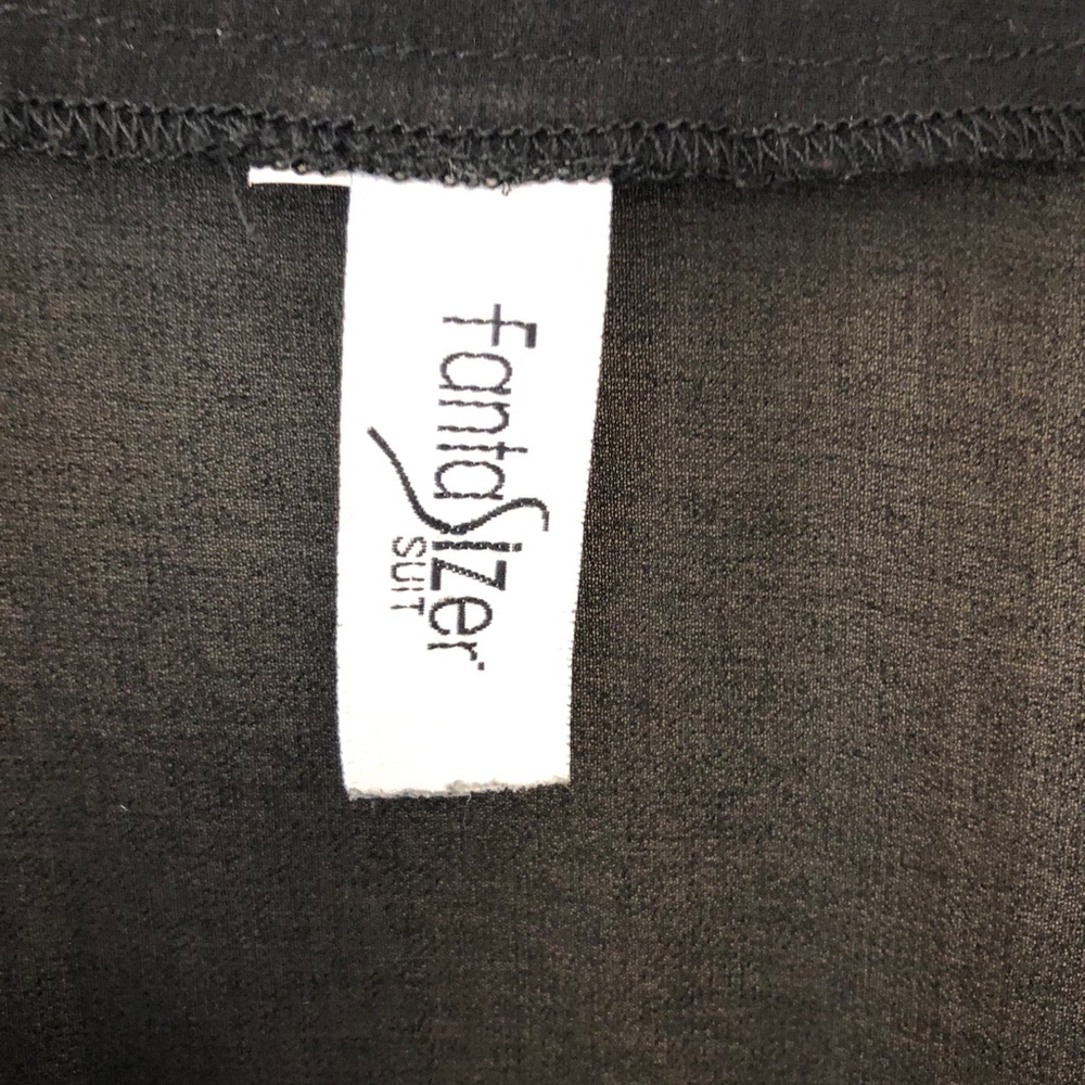 Tunic, black sheer with neck detail, full fit, Holiday or Cocktail perfect Sz XL - Picture 6 of 7